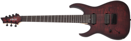 Schecter DIAMOND SERIES Sunset-7 Extreme Scarlet Burst Left Handed 7-String Electric Guitar